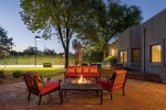 Outdoor fire-pit and BBQ grill